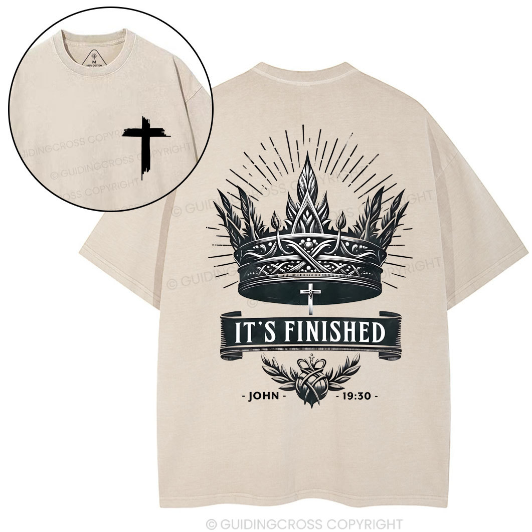 It Is Finished Chirstian Washed T-Shirt