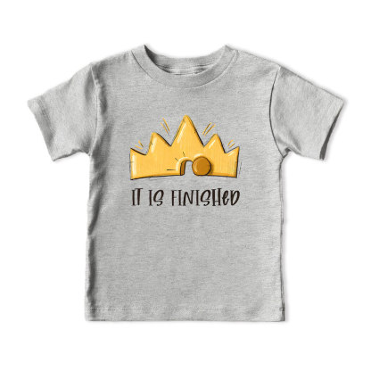 It Is Finished Christian Kid T-Shirt