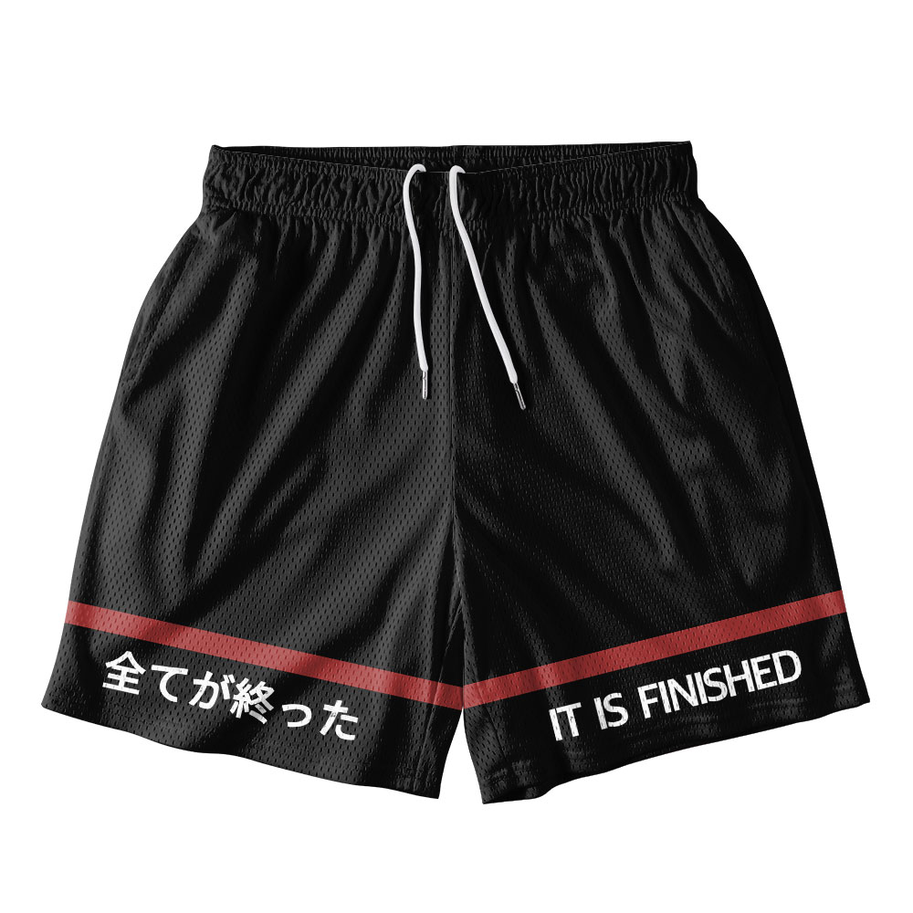 It Is Finished Christian Mesh Shorts