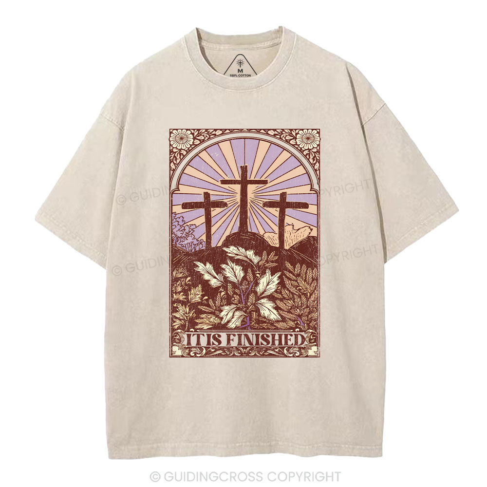It Is Finished Christian Washed T-Shirt