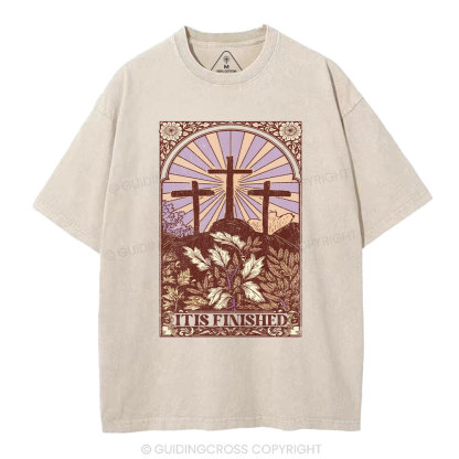 It Is Finished Christian Washed T-Shirt