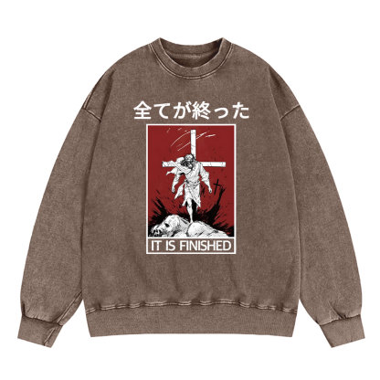 It Is Finished Christian Washed T-Shirt