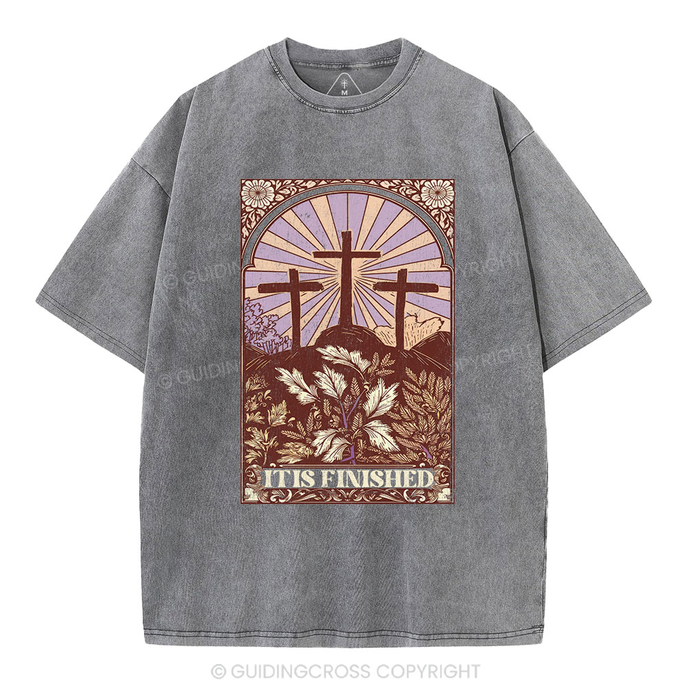 It Is Finished Christian Washed T-Shirt