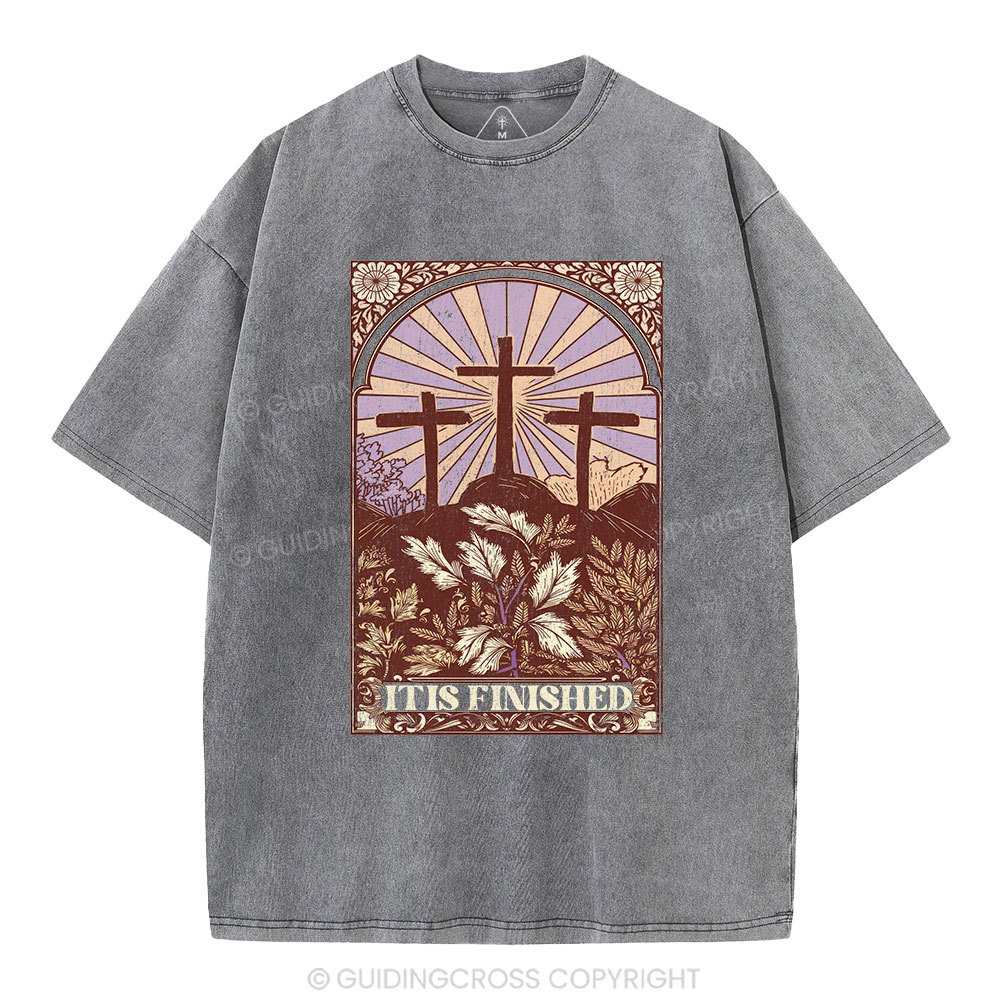It Is Finished Christian Washed T-Shirt