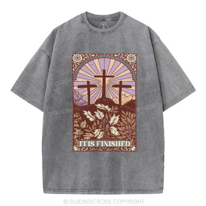 It Is Finished Christian Washed T-Shirt