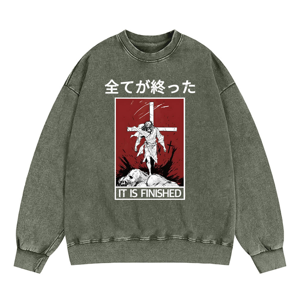 Sample Washed Sweatshirt  水洗圆领卫衣 Sale - GuidingCross