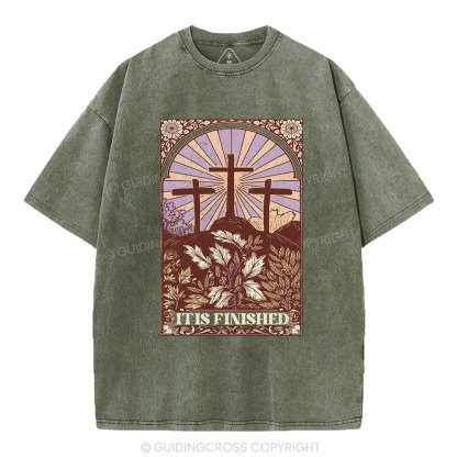 It Is Finished Christian Washed T-Shirt
