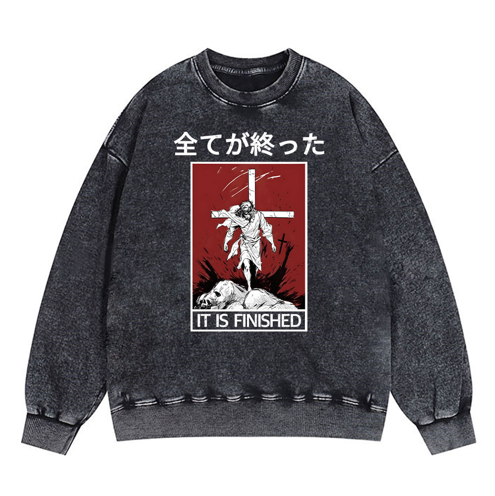 It Is Finished Christian Washed T-Shirt