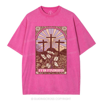 It Is Finished Christian Washed T-Shirt