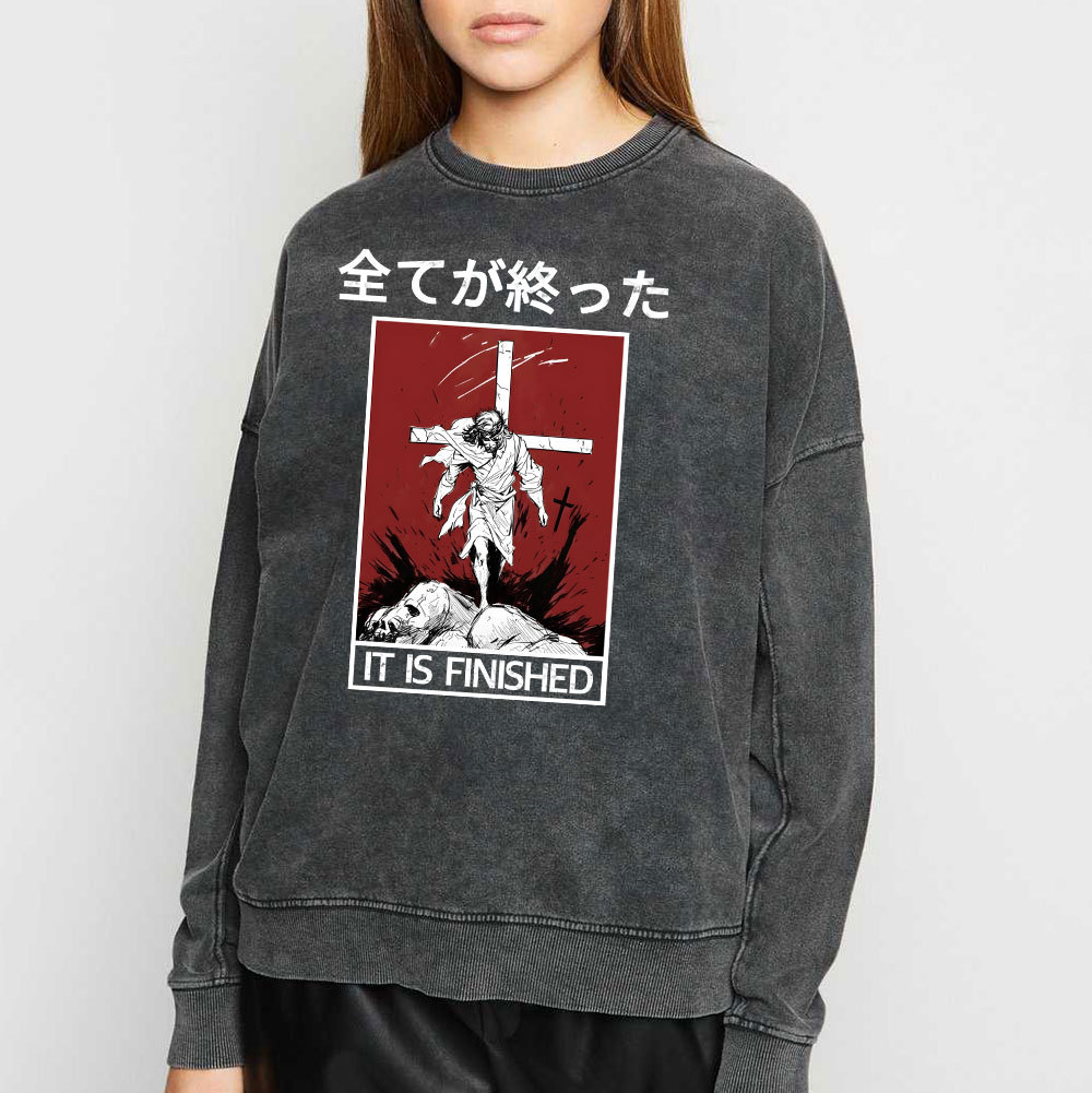 It Is Finished Christian Washed T-Shirt