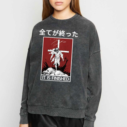 It Is Finished Christian Washed T-Shirt