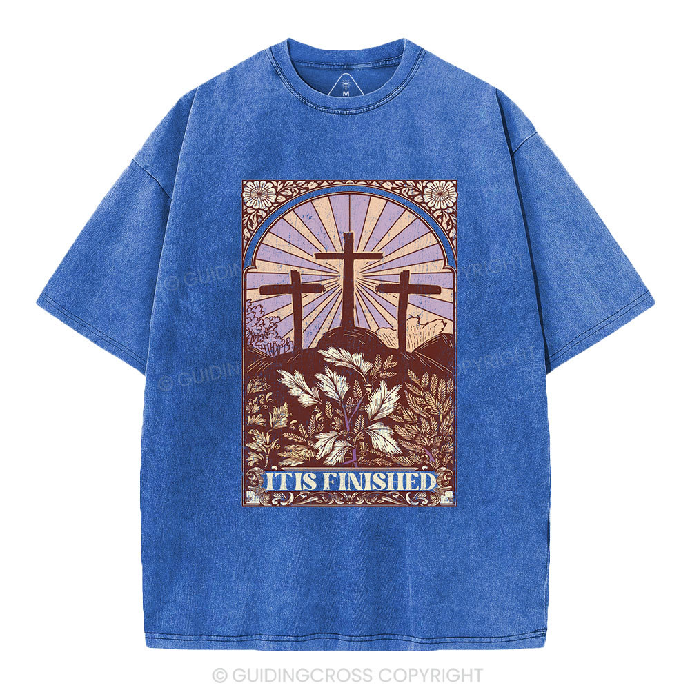 It Is Finished Christian Washed T-Shirt
