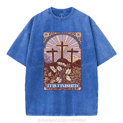 It Is Finished Christian Washed T-Shirt