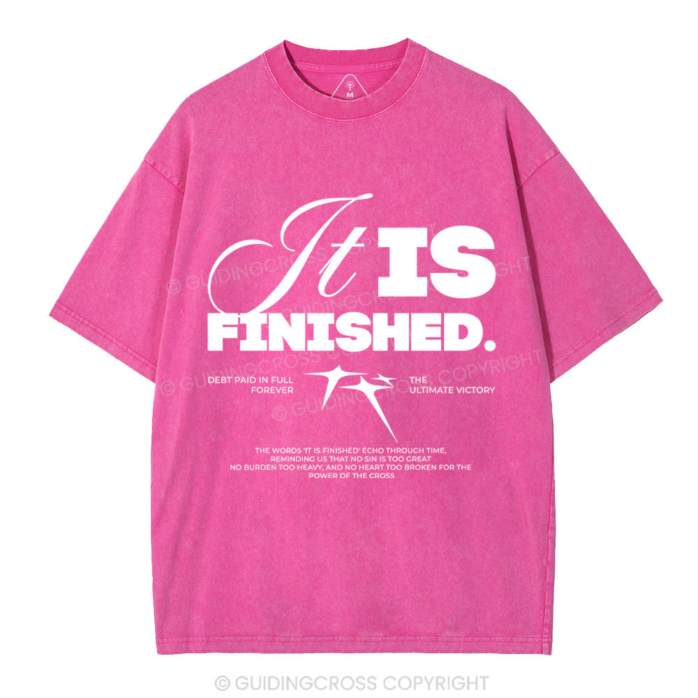 It Is Finished Christian Washed T-Shirt