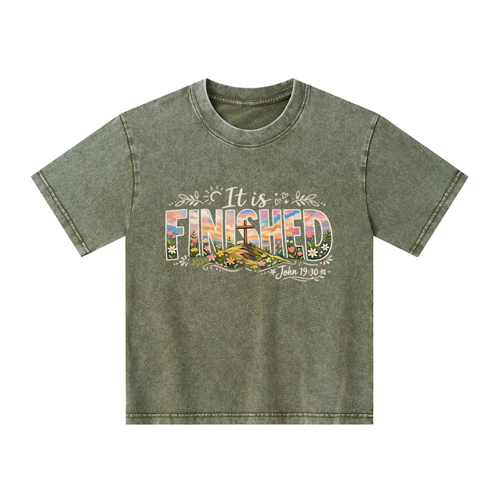 It Is Finished Christian Washed T-Shirt