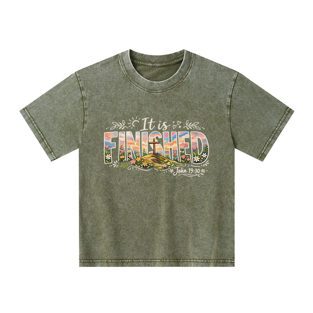 It Is Finished Christian Washed T-Shirt