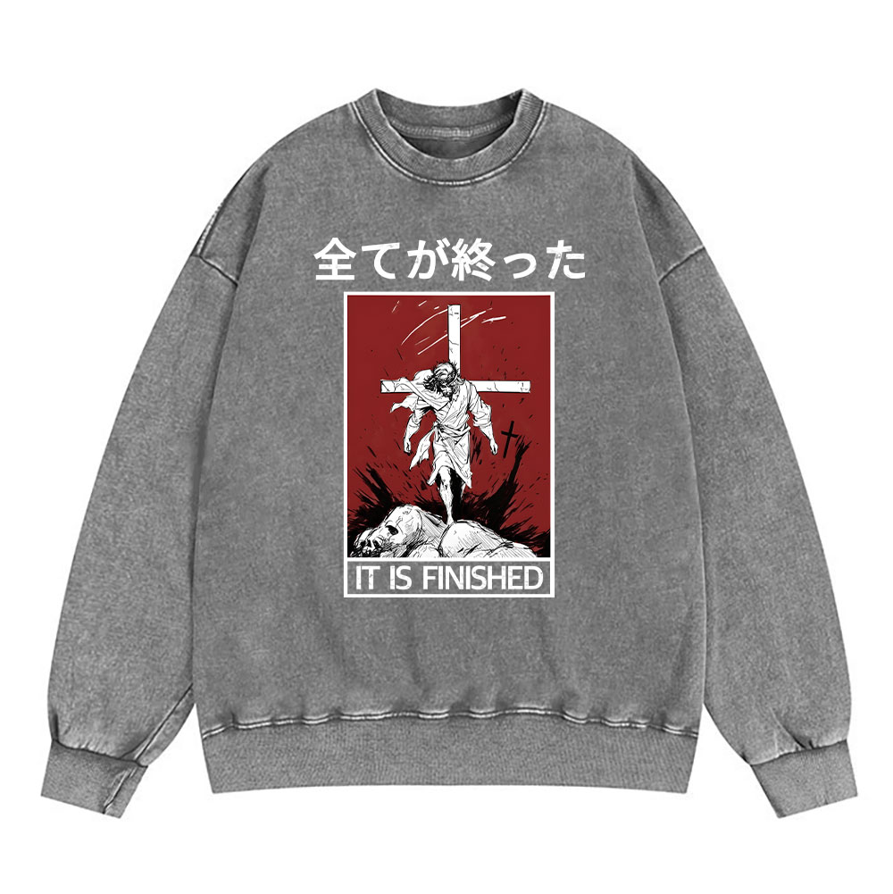 It Is Finished Christian Washed T-Shirt