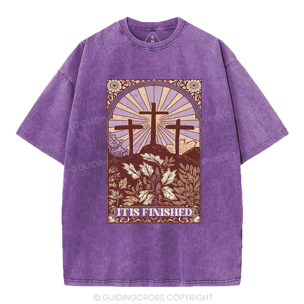It Is Finished Christian Washed T-Shirt
