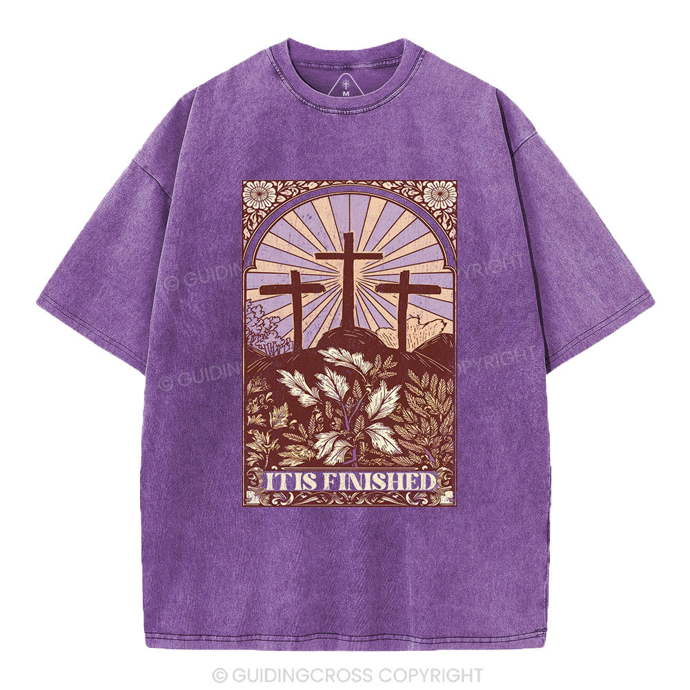 It Is Finished Christian Washed T-Shirt