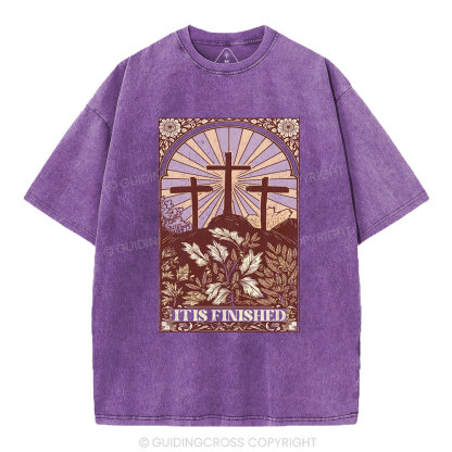 It Is Finished Christian Washed T-Shirt