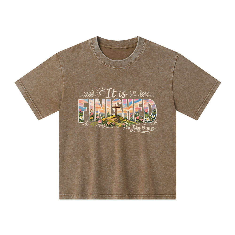 It Is Finished Christian Washed T-Shirt