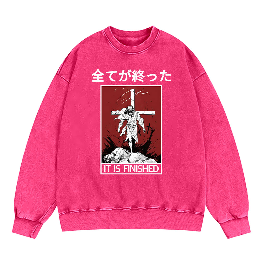 It Is Finished Christian Washed T-Shirt