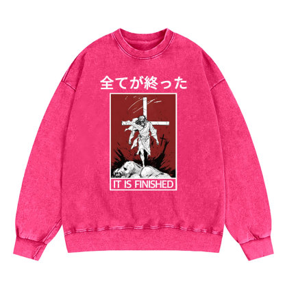 It Is Finished Christian Washed T-Shirt