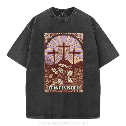 It Is Finished Christian Washed T-Shirt