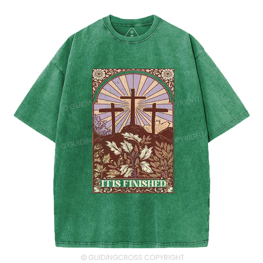 It Is Finished Christian Washed T-Shirt