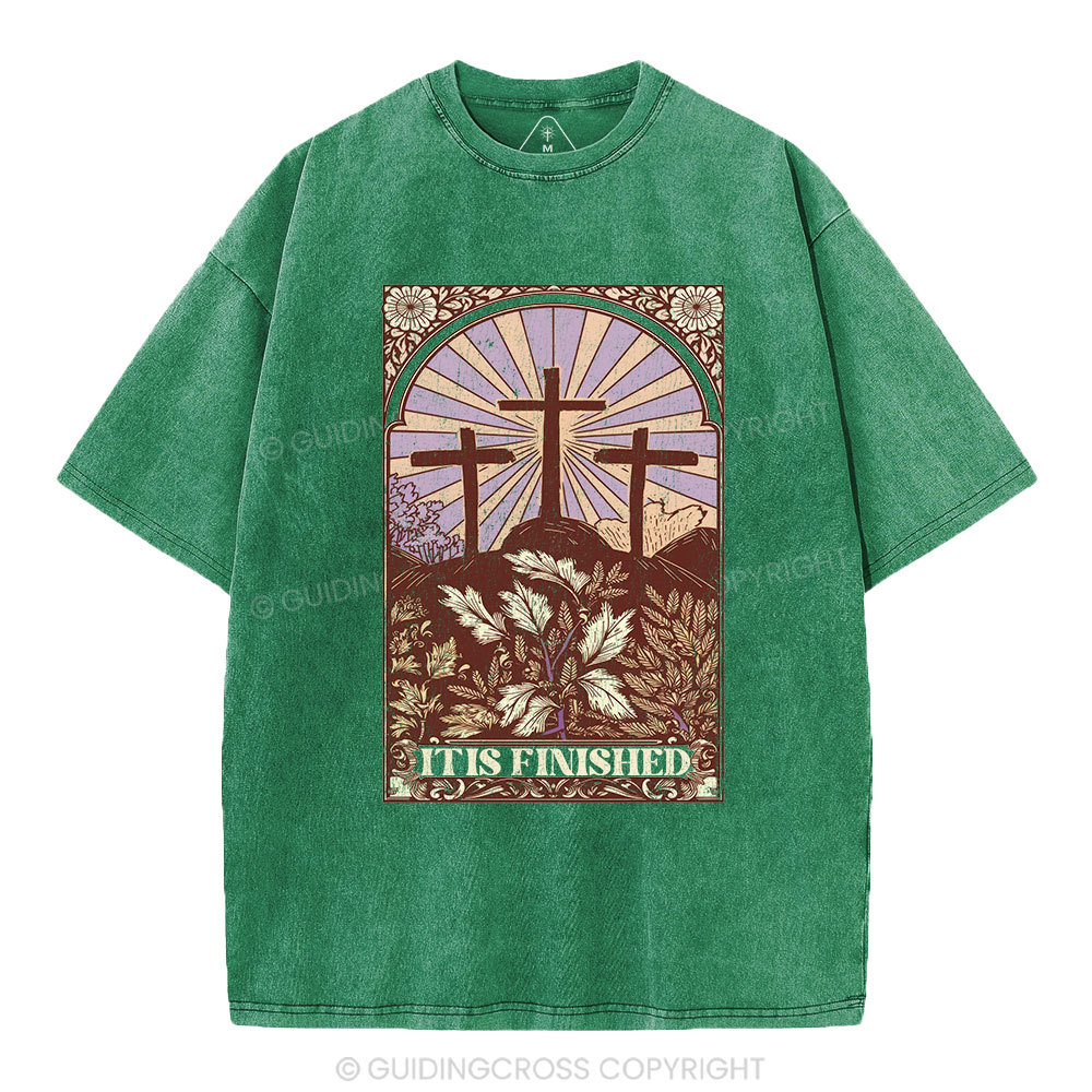 It Is Finished Christian Washed T-Shirt