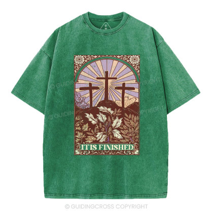 It Is Finished Christian Washed T-Shirt