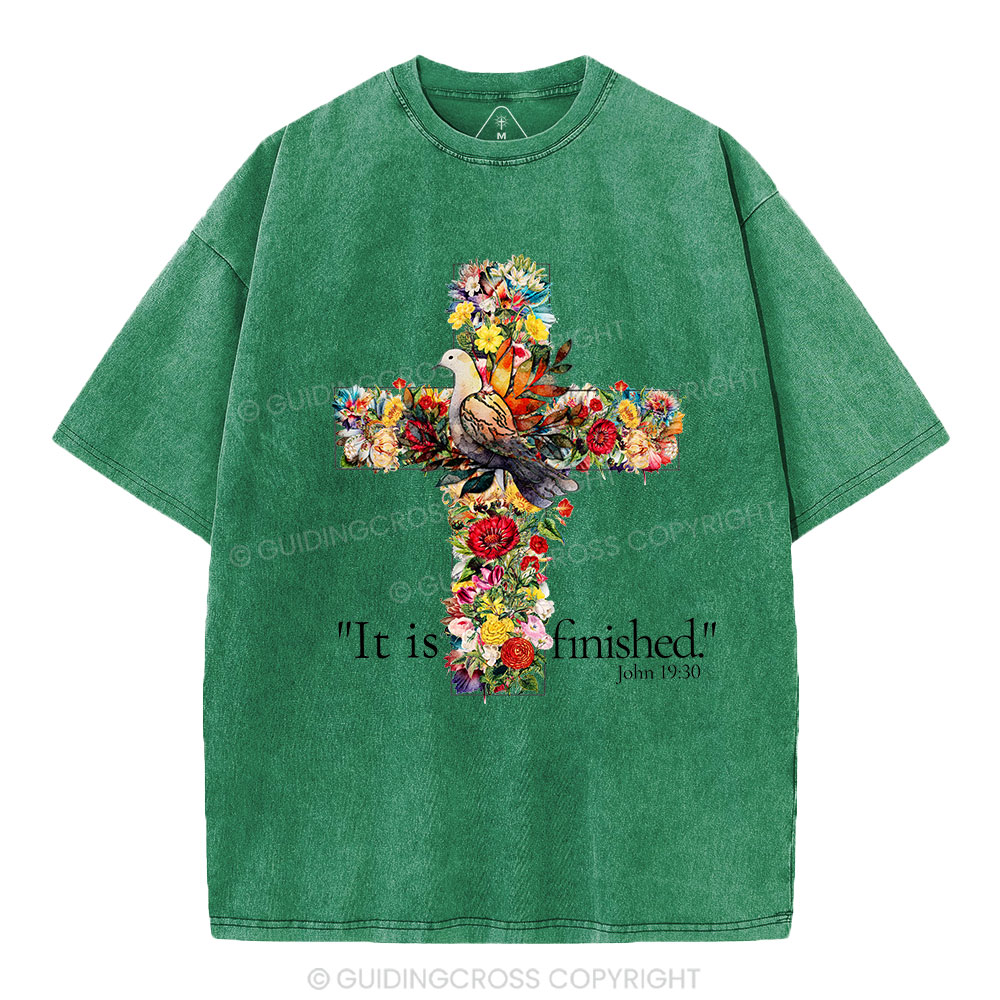 It Is Finished Christian Washed T-Shirt