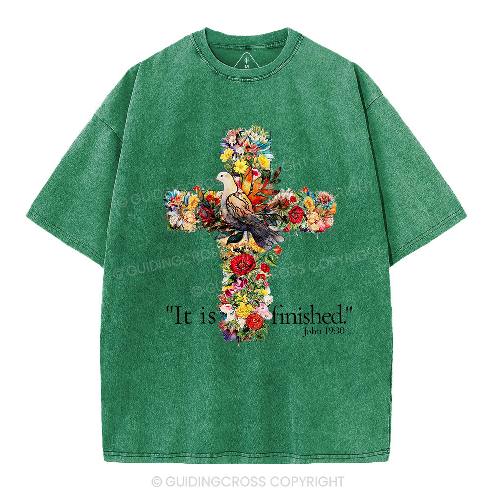It Is Finished Christian Washed T-Shirt