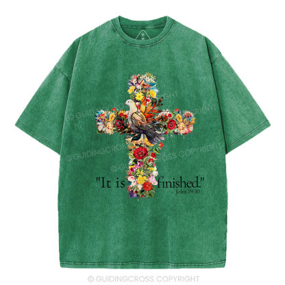 It Is Finished Christian Washed T-Shirt