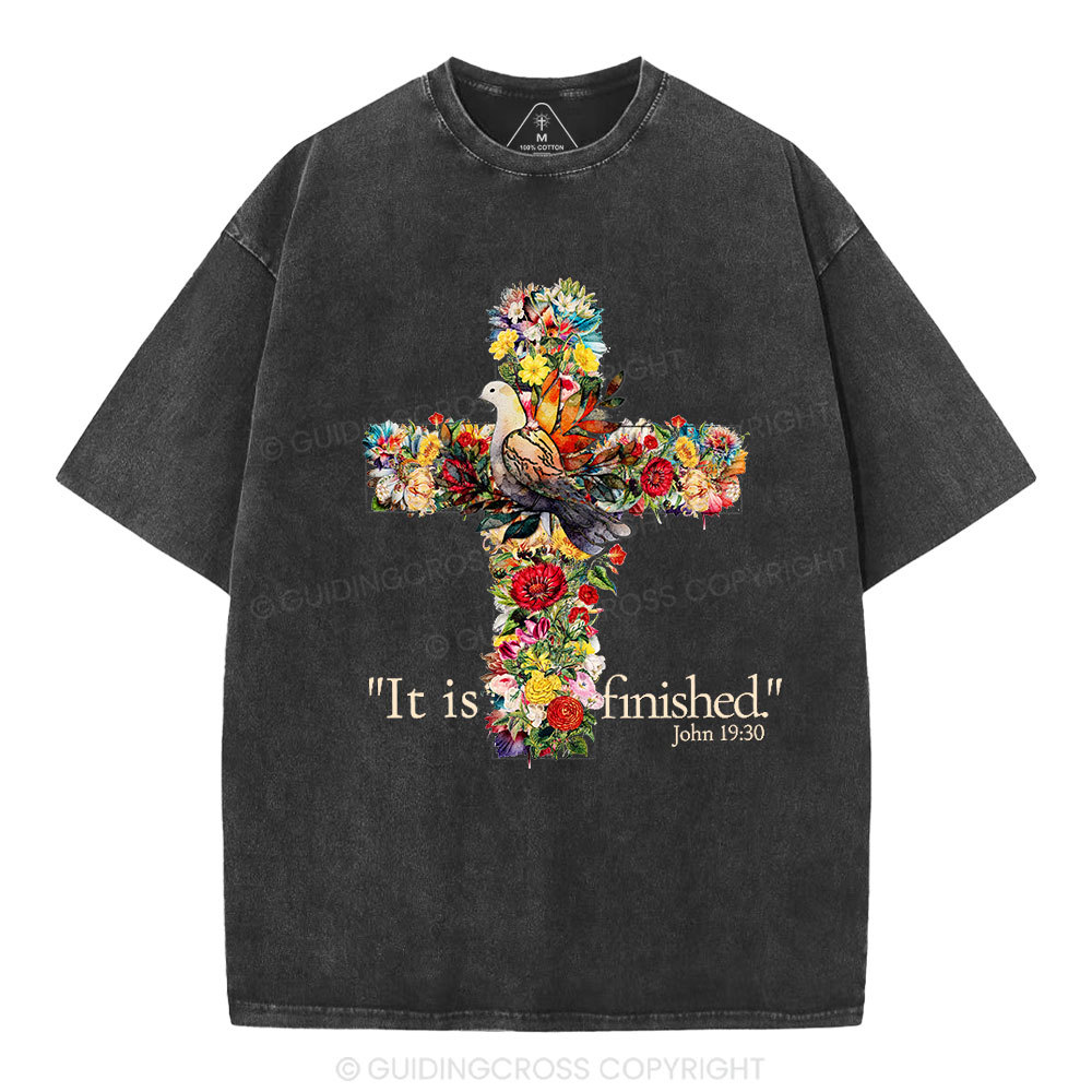 It Is Finished Christian Washed T-Shirt