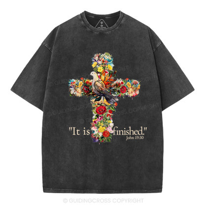 It Is Finished Christian Washed T-Shirt