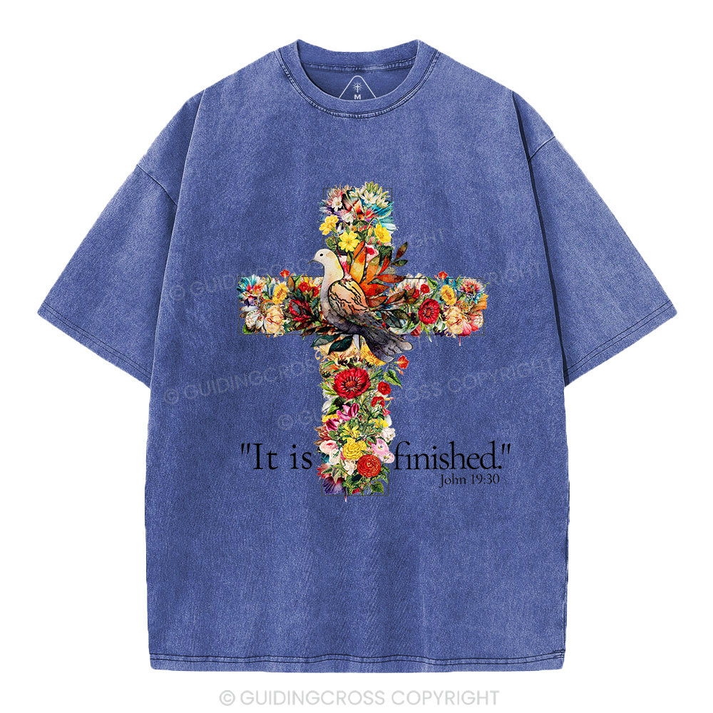 It Is Finished Christian Washed T-Shirt