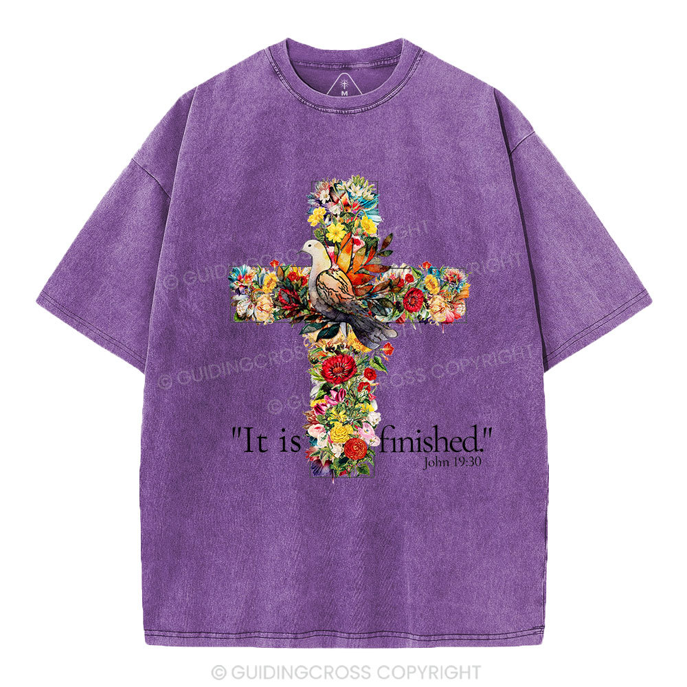 It Is Finished Christian Washed T-Shirt