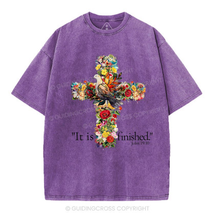 It Is Finished Christian Washed T-Shirt