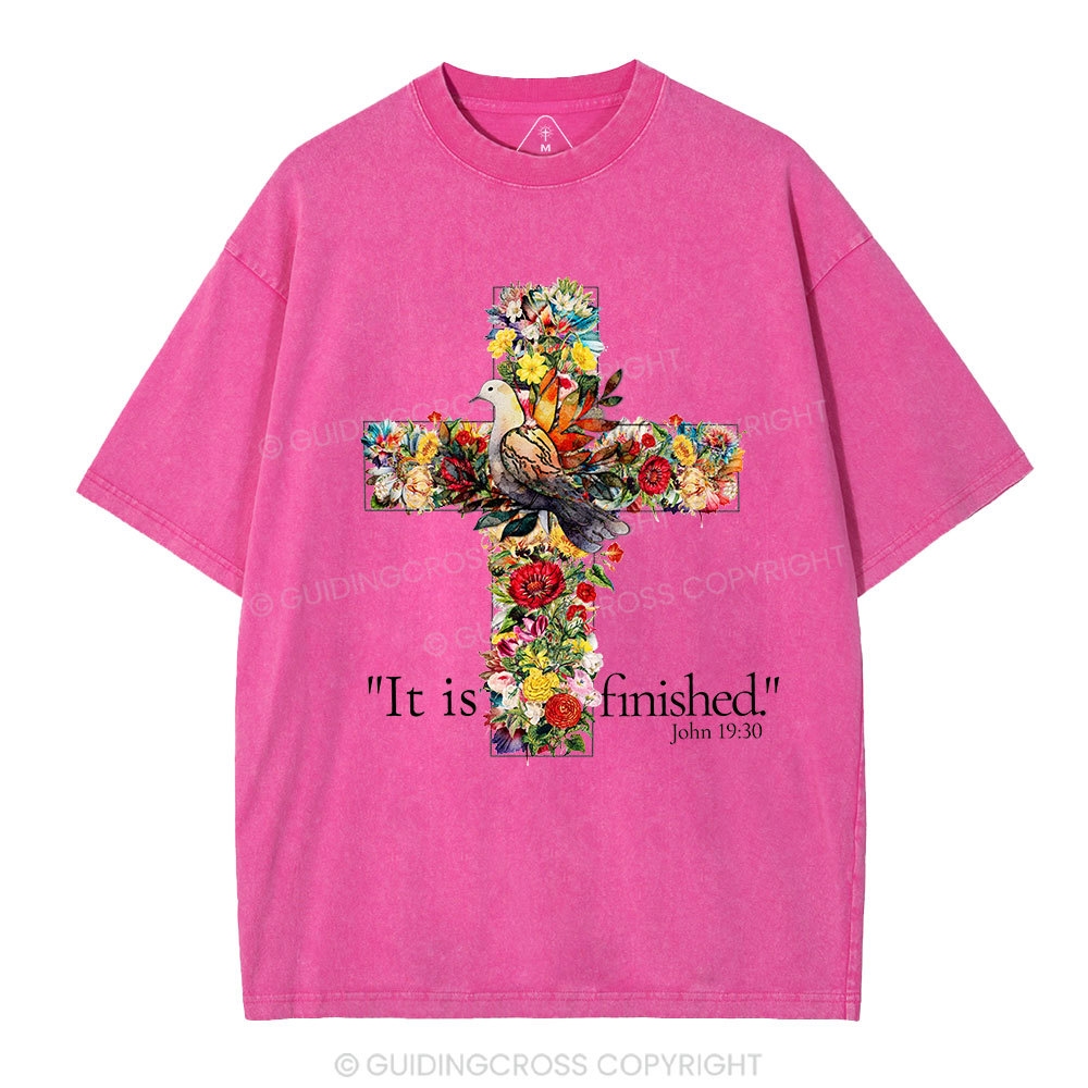 It Is Finished Christian Washed T-Shirt