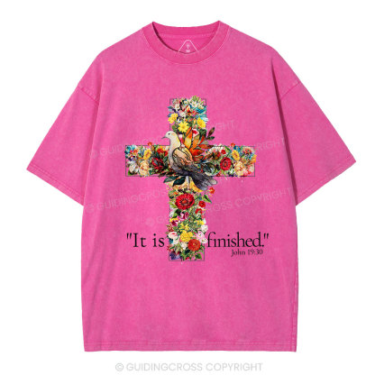 It Is Finished Christian Washed T-Shirt