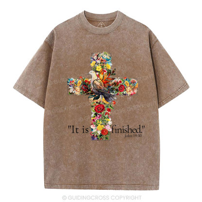 It Is Finished Christian Washed T-Shirt