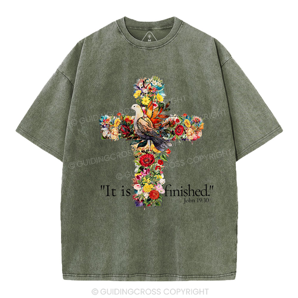 It Is Finished Christian Washed T-Shirt