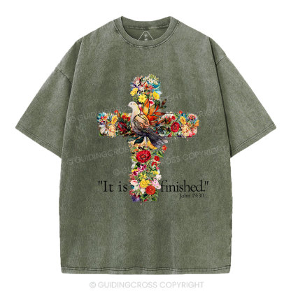 It Is Finished Christian Washed T-Shirt
