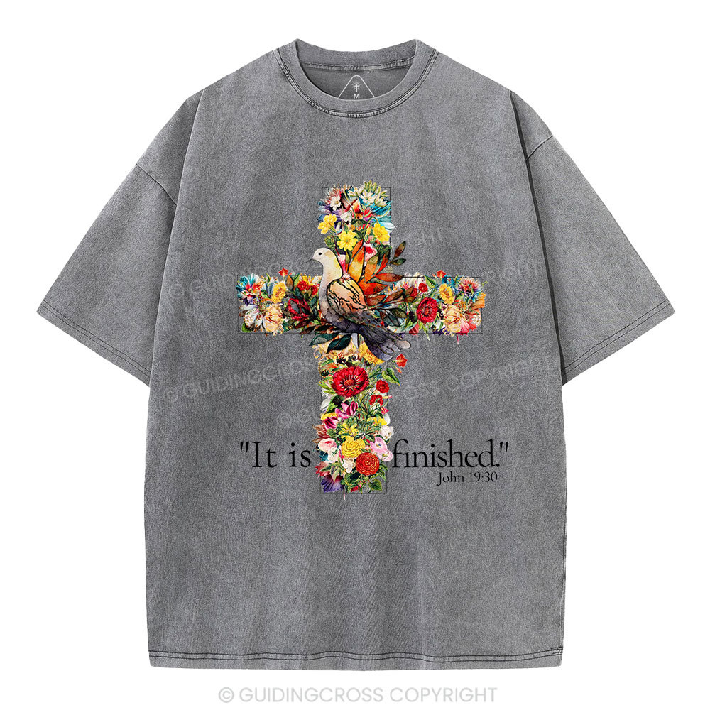 It Is Finished Christian Washed T-Shirt