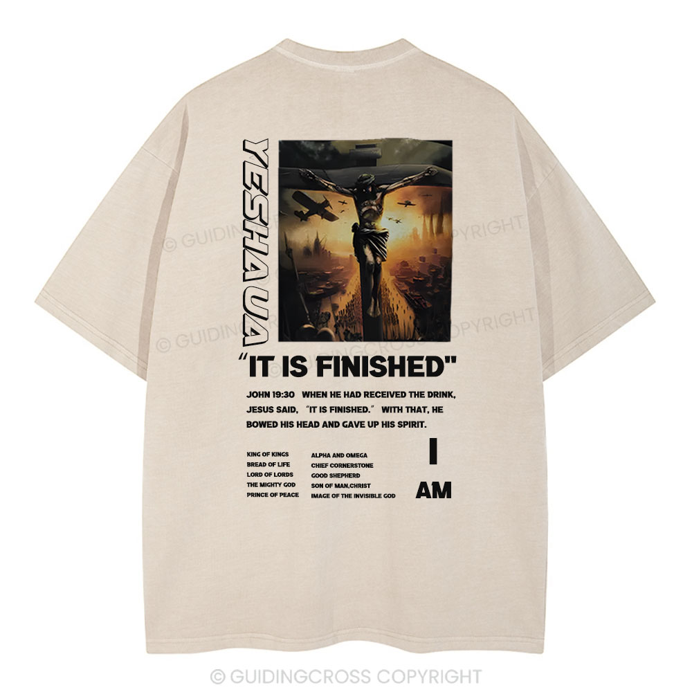 It Is Finished Christian Washed T-Shirt