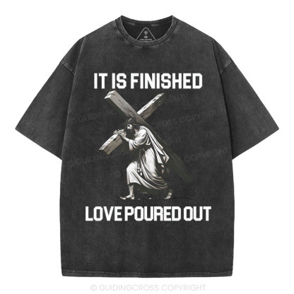 It Is Finished Christian Washed T-Shirt