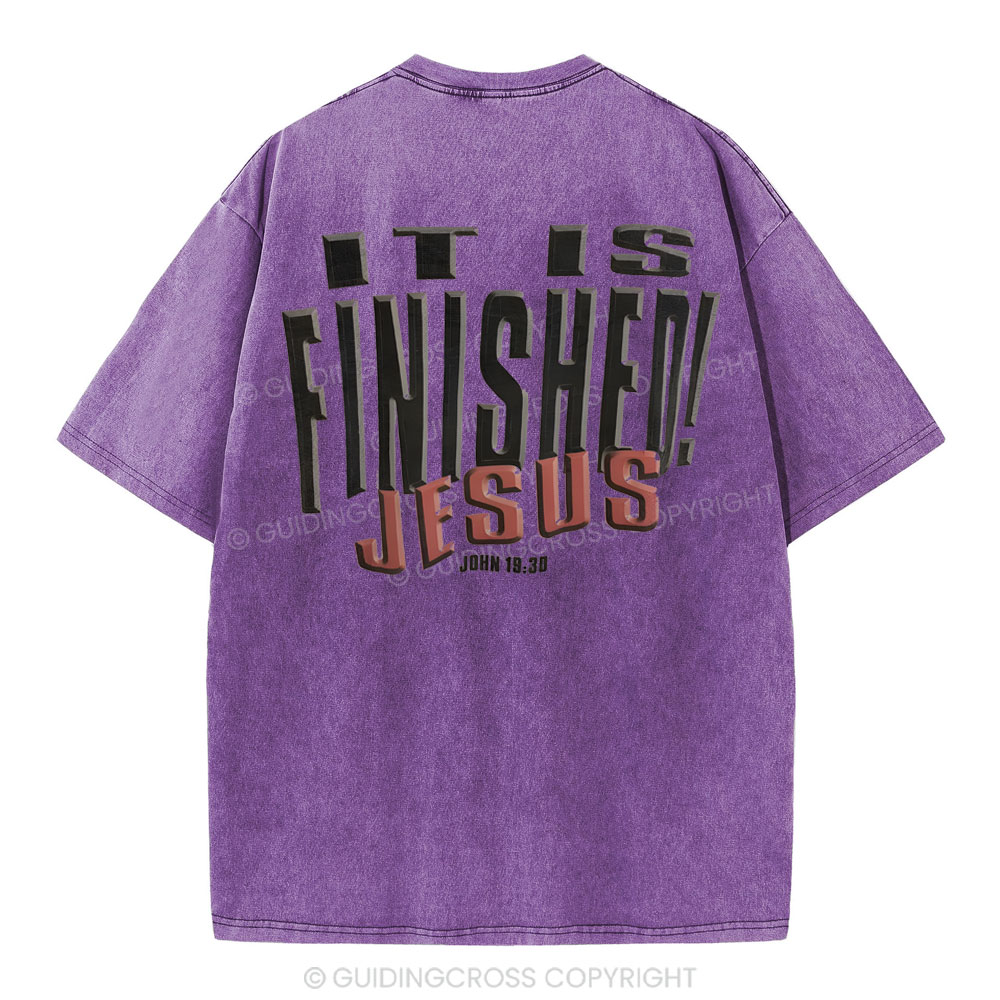 It Is Finished Christian Washed T-Shirt