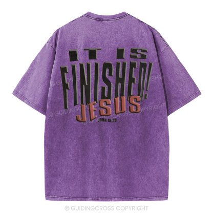 It Is Finished Christian Washed T-Shirt