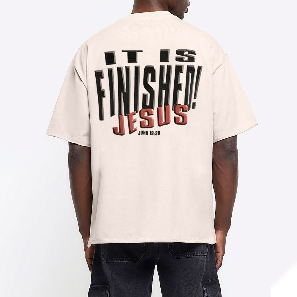 It Is Finished Christian Washed T-Shirt